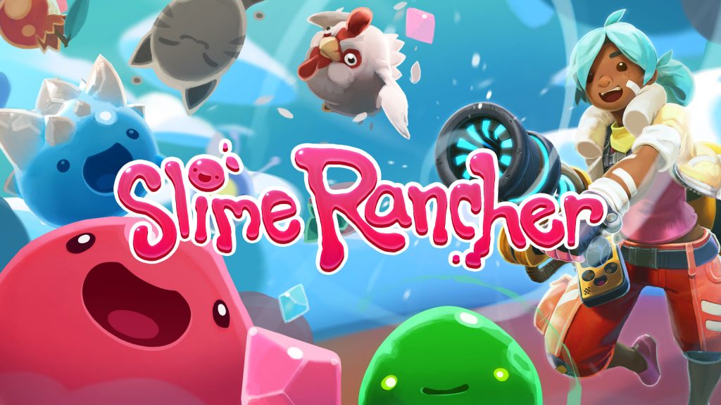 "Slime Rancher" Epic Games Store key art.