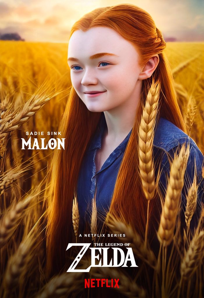 "Netflix's The Legend of Zelda" Sadie Sink as Malon fan art by Dan Leveille.