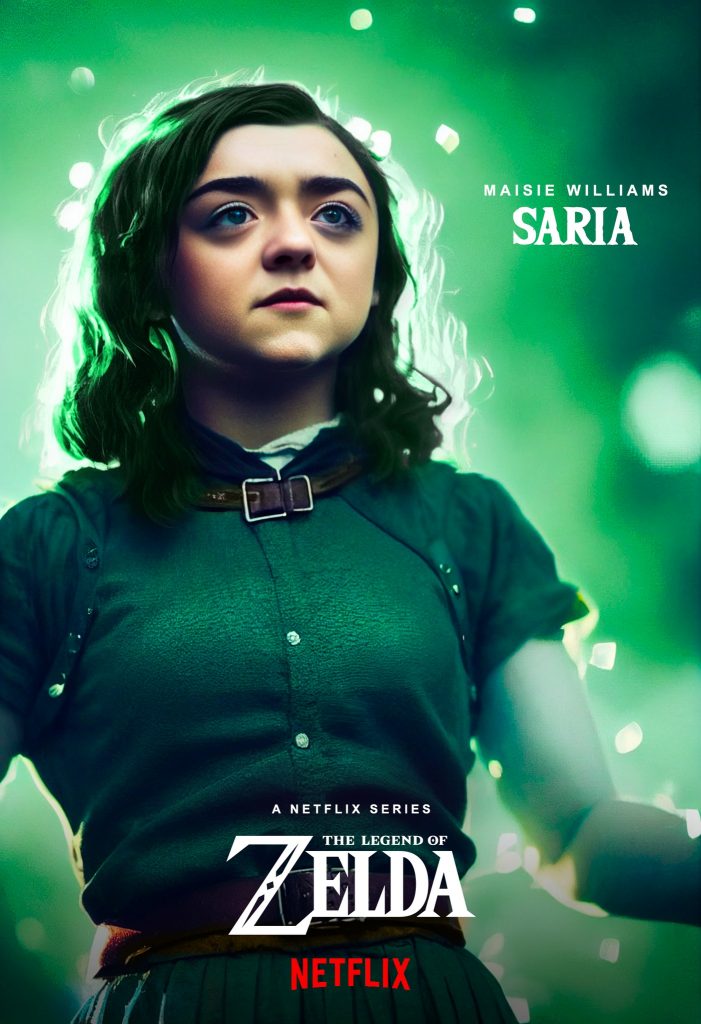 "Netflix's The Legend of Zelda" Maisie Williams as Saria fan art by Dan Leveille.