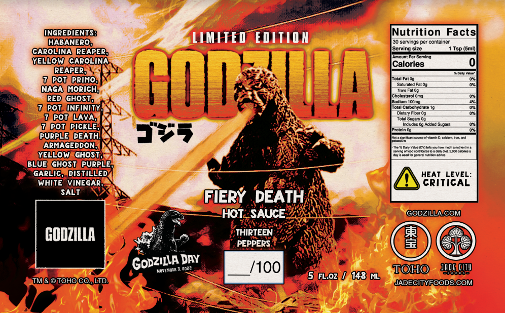 Celebrate Godzilla Day Everyday With Hot Sauces And Rubs From Jade City Foods