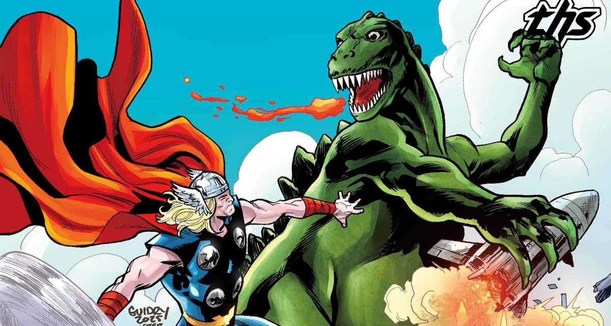 Godzilla Battles The God Of Thunder