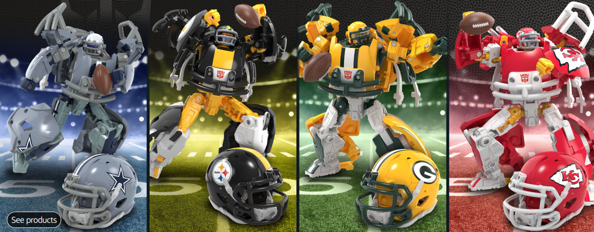 Hasbro And The NFL Unite For TRANSFORMERS Converting NFL Helmets