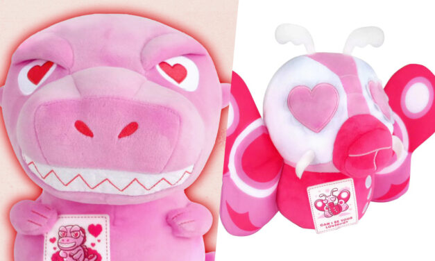 Godzilla and Mothra Show Off New Toho Valentine’s Day Plushes w/ Super 7