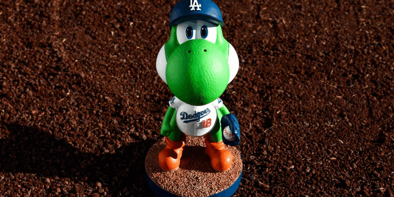 Super Mario Galaxy Movie Teams w/ Los Angeles Dodgers for Yoshi Bobblehead Night