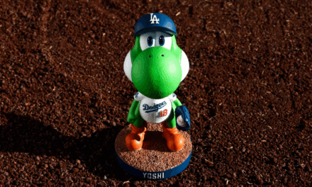 Super Mario Galaxy Movie Teams w/ Los Angeles Dodgers for Yoshi Bobblehead Night