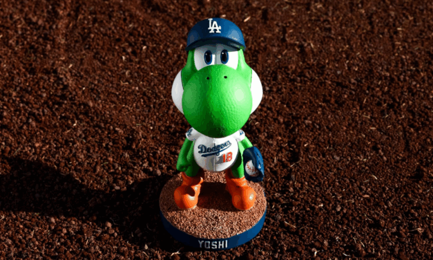 Super Mario Galaxy Movie Teams w/ Los Angeles Dodgers for Yoshi Bobblehead Night